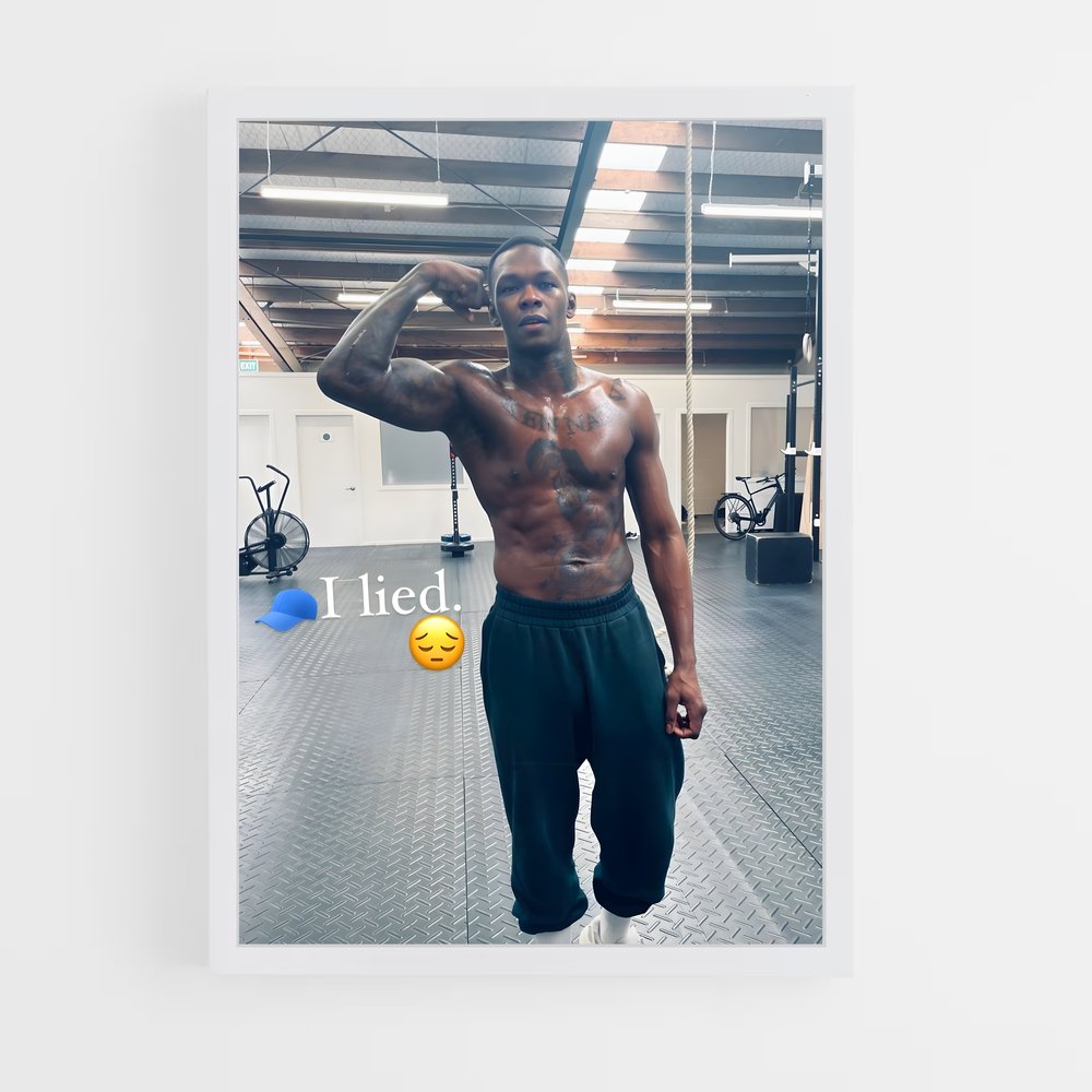 Poster Israel de adesanya – affiche MMA (vue 3)